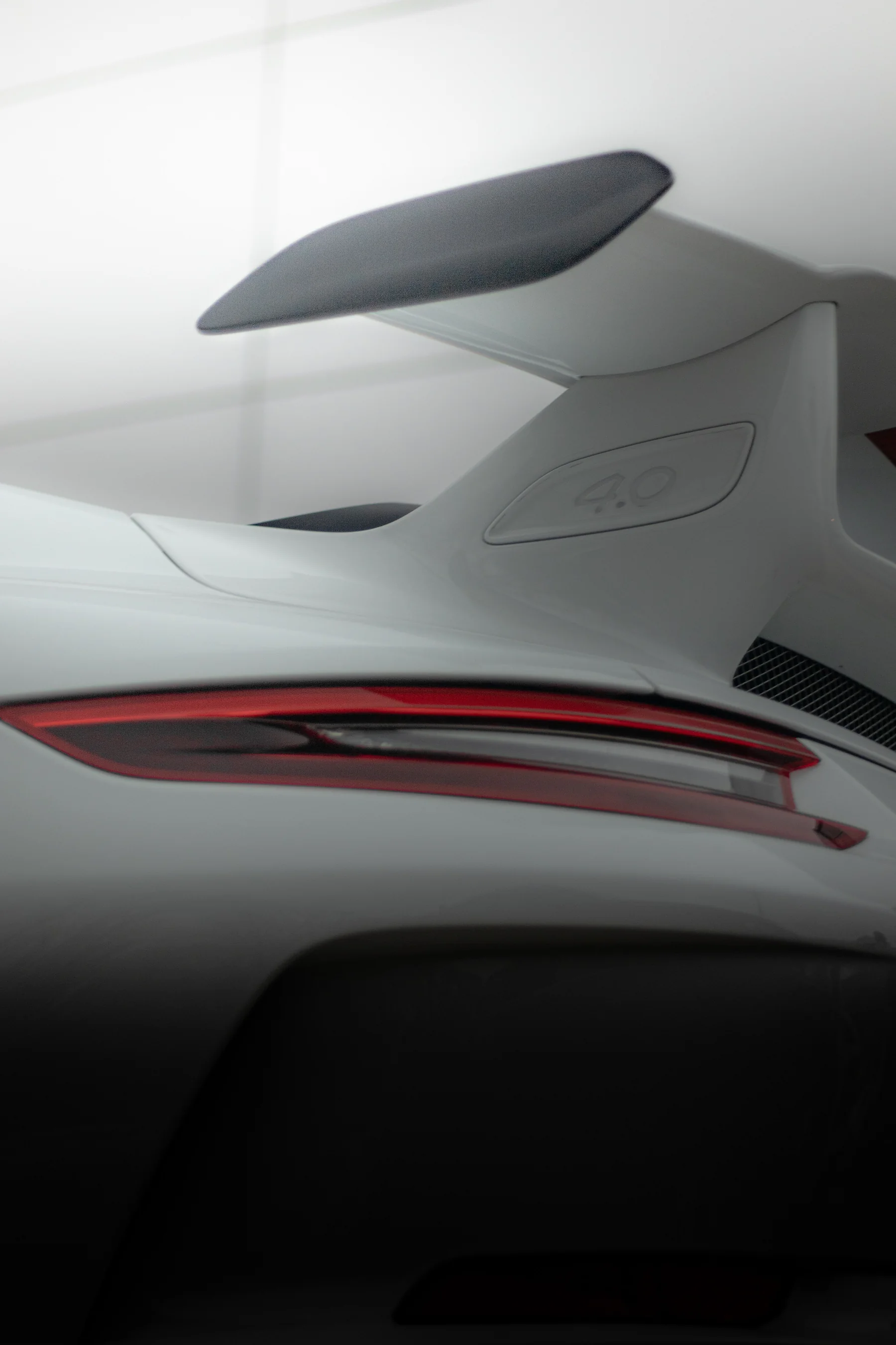 Detailed rear of a performance car